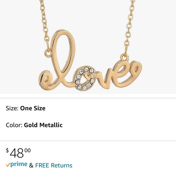 Lilly Pulitzer🏷$48| Gold “LOVE” Necklace NWT💞 - Picture 5 of 5